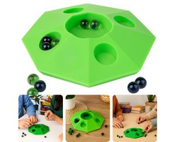 Cheqo® Knikkerpot - Knikkerpot Met Knikkers - Grote Knikkerpot - Meerdere Openingen - Uitdagend Knikkerspel - Willekeurige Uitvoering - Knikker Speelgoed - 10 Knikkers Inbegrepen - Knikkerset - Knikkeren - Knikker Pot