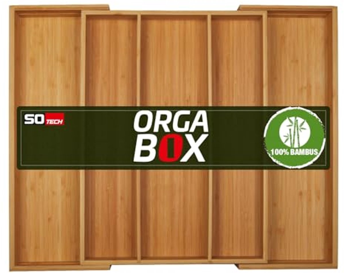 Verstelbare Bamboe Besteklade Organizer voor Lades 400-600 mm