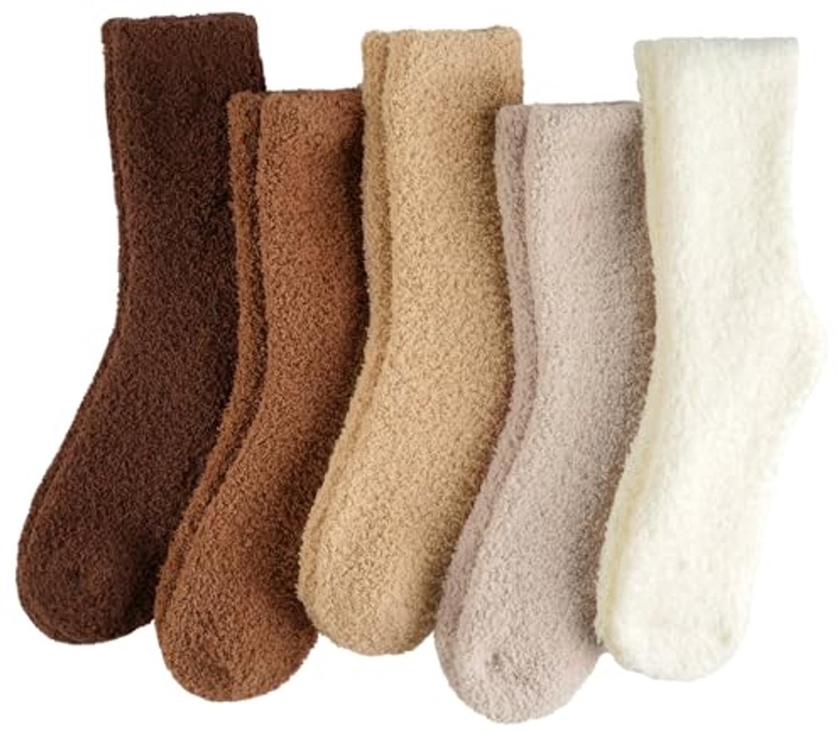 Dikke Fuzzy Sokken voor Vrouwen - Gezellige en Comfortabele Pluche Slippersokken voor de Winter