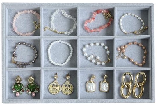 Umbra oorbellen organizer trinket wit - messing