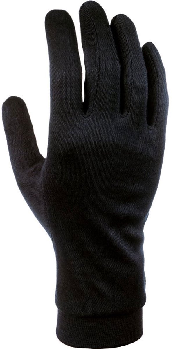 CAIRN Silk Gloves Men Zwart
