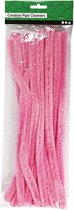 Creotime Chenille Draad 15 Stuks 30 Cm 15 Mm Roze