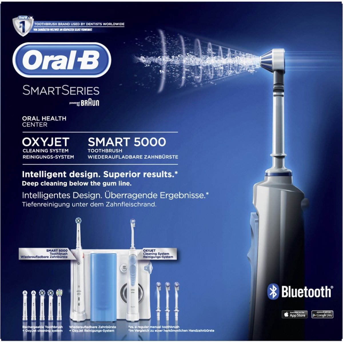 Oral-B 5000 + Oxyjet Monddouche - Elektrische Tandenborstel | bol.com