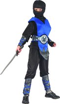 "Blauw ninja pak voor jongens - Verkleedkleding - 134/146"