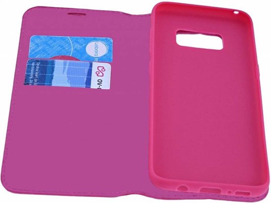 Luxe à rabat Pink de luxe avec fermeture magnétique pour Samsung Galaxy S10 Plus - par Bixb