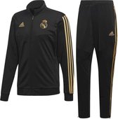 Adidas Real Madrid trainingspak maat 176 zwart/goud