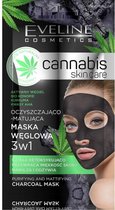 Eveline Cosmetics Cannabis Skin Care 3in1 Charcoal Mask 7ml.