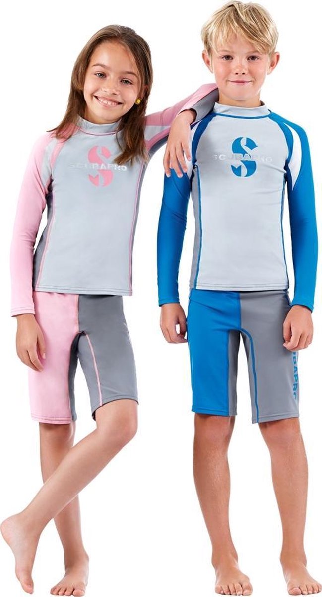 Harmony Rashguard Shorts voor Kinderen Blauw