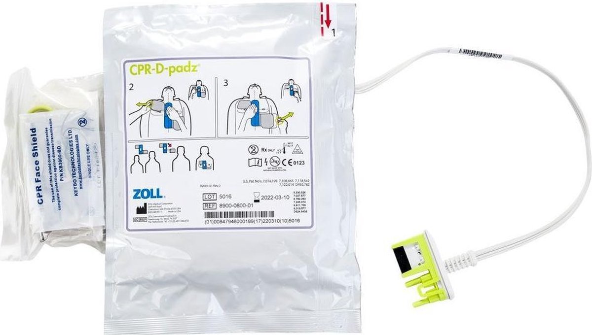 Goedkoopste Zoll AED Plus CPR-D padz elektroden volwassene