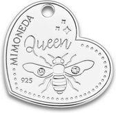 MI MONEDA Queen Bee Tag - Zilver 925 - Zilverkleurig - 20 MM