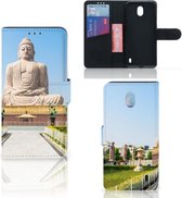 Nokia 1 Plus Flip Cover Boeddha