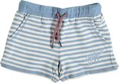 Tommy hilfiger zacht sweatshort lichtblauw wit gestreept - Maat  116