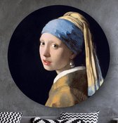 HIP ORGNL Schilderij Meisje met de parel - ⌀60cm - Wandcirkel