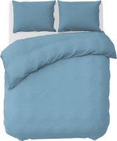 Pierre Cardin - Stone Washed Uni - Dekbedovertrek - Microvezel - Extra breed - 260x200/220 cm - Blauw