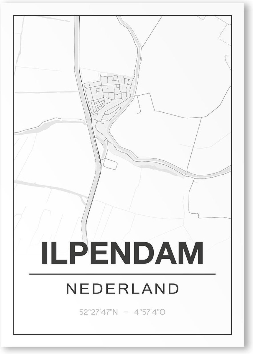Poster/plattegrond ILPENDAM - A4