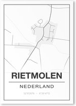 Poster/plattegrond RIETMOLEN - 30x40cm