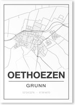 Poster/plattegrond OETHOEZEN - A4