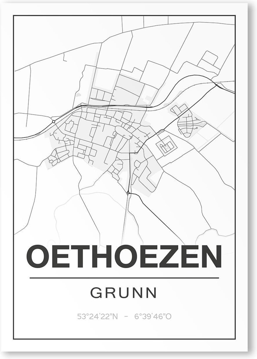 Poster/plattegrond OETHOEZEN - A4