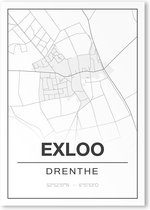 Poster/plattegrond EXLOO - 30x40cm
