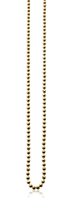 45cm ZINZI zilveren collier geel verguld bol 2mm ZI45BOLG