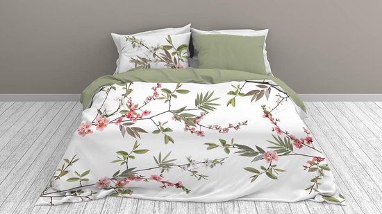Snoozing Spring Branch - Flannel - Duvet cover