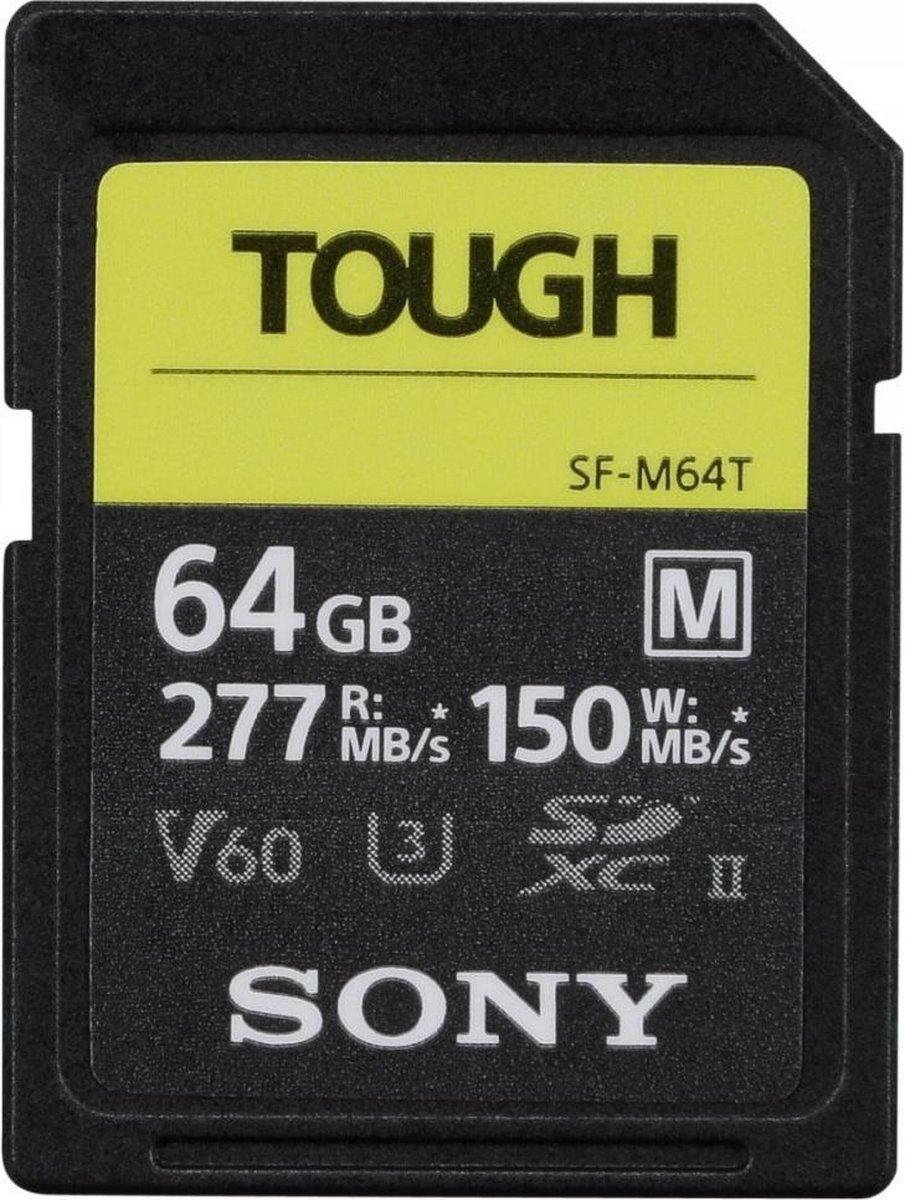 Sony sdxc m tough series 64gb uhs-ii class 10 u3 v60