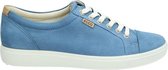 ECCO Soft 7 dames sneaker - Blauw - Maat 35