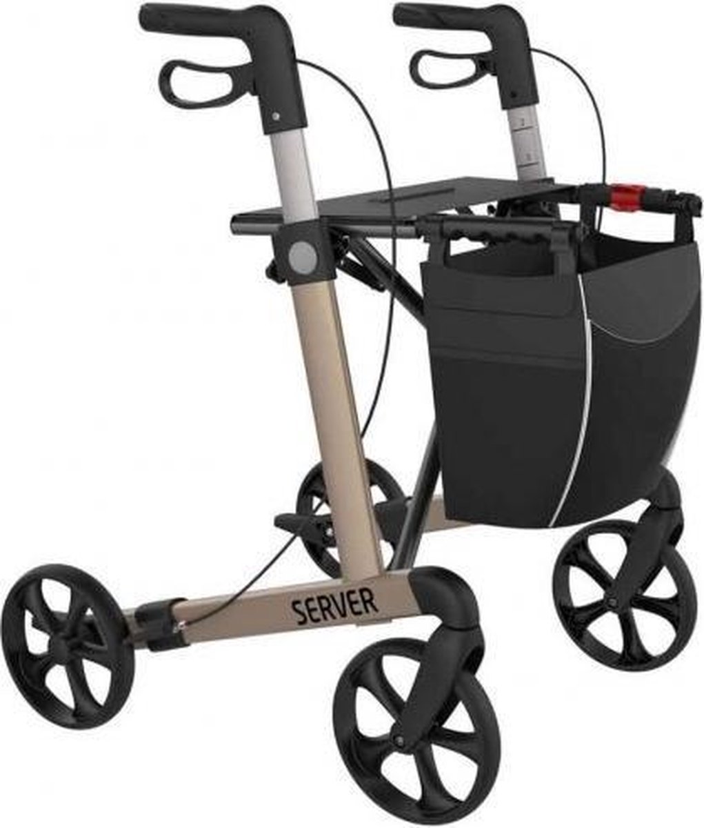 Rehasense Server Rollator Champagne-Small (zithoogte 50 cm)