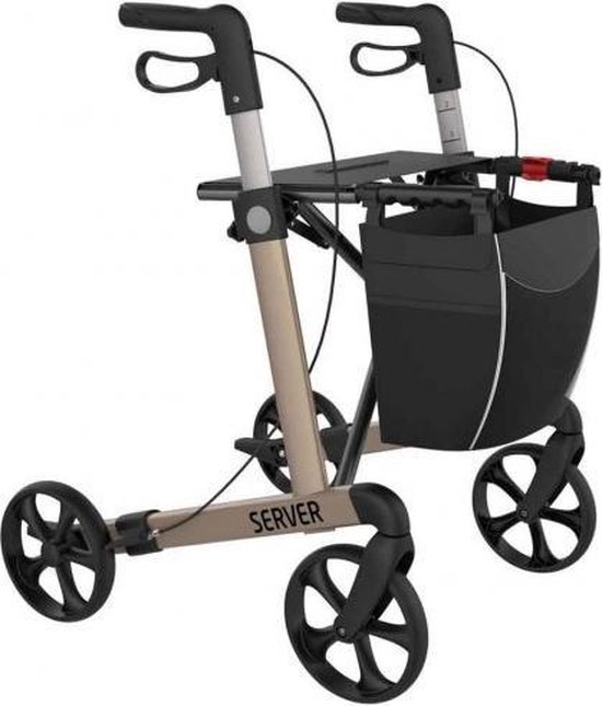 Rehasense Server Rollator Champagne-Small (zithoogte 50 cm)