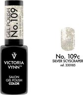 Gellak Victoria Vynn™ Gel Nagellak - Salon Gel Polish Color 109 - 8 ml. - Silver Scyscraper