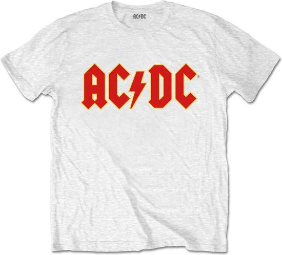 AC/DC - Logo Kinder T-shirt - Kids tm 12 jaar - Wit