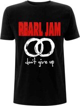 Pearl Jam Heren Tshirt -S- Don't Give Up Zwart