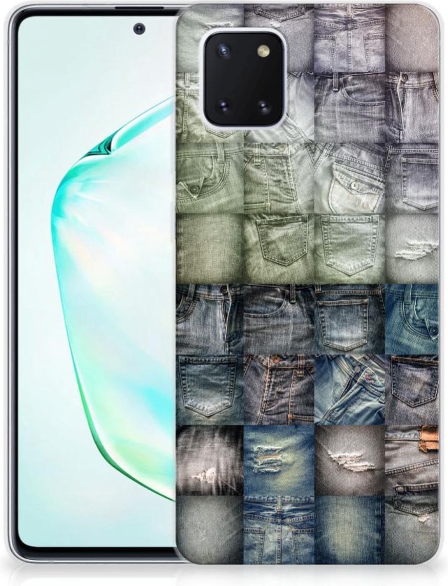 TPU Hoesje voor Silicone Back Cover Samsung Galaxy Note 10 Lite Spijkerbroeken