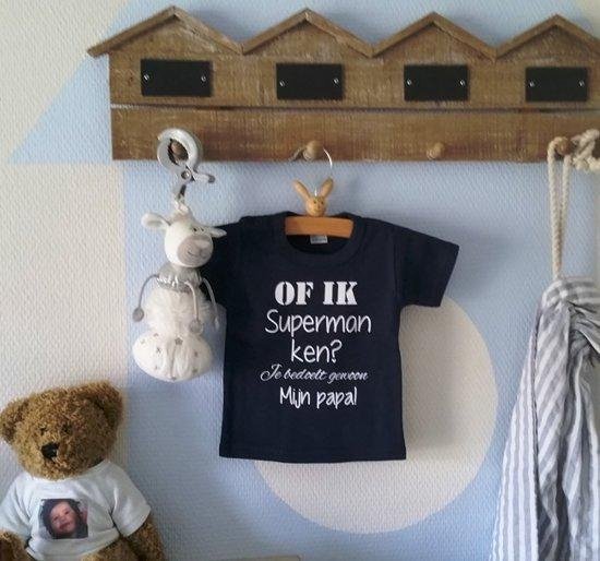 Merkloos Tekst eerste vaderdag liefste papa cadeau Baby T-shirt 74