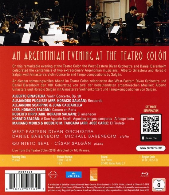 Een Argentijnse Avond in het Teatro Colón met het West-Eastern Divan Orchestra en Daniel Barenboim.