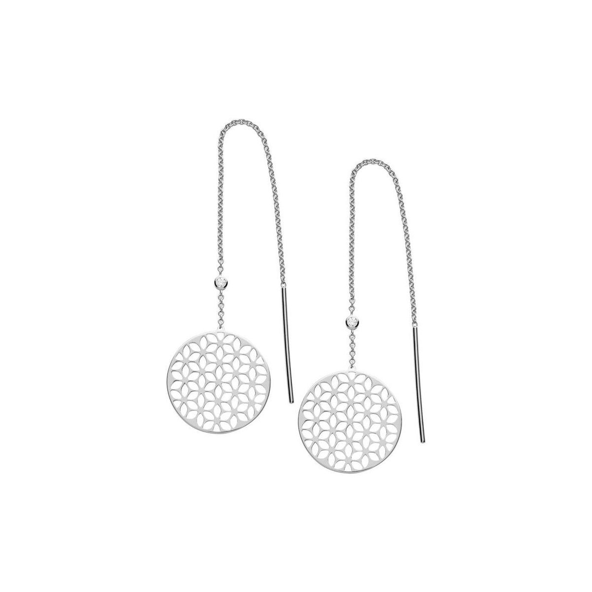 Fossil 925 Sterling Zilveren Oorbellen - Zilverkleurig