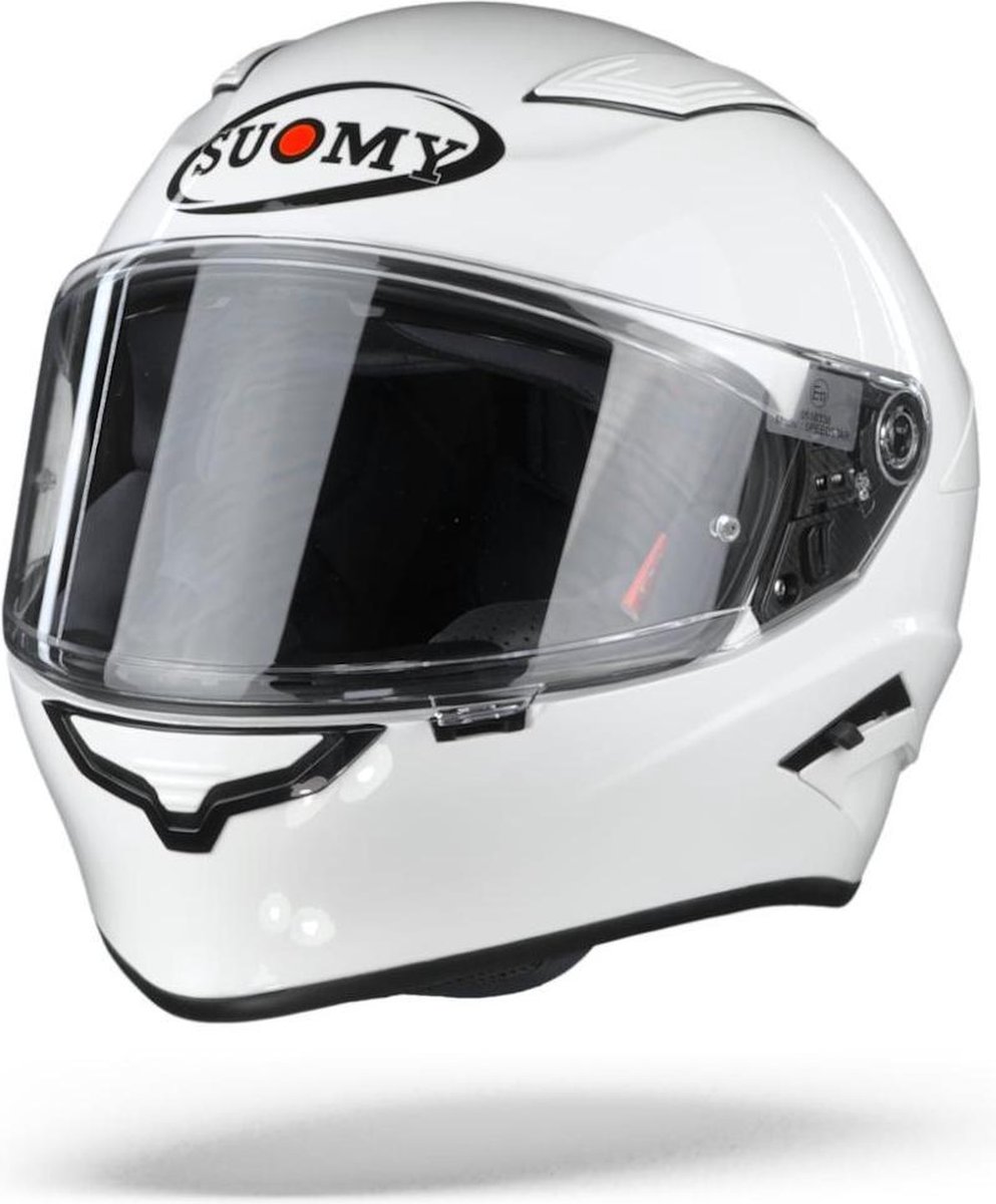 Suomy Speedstar Plain Wit Integraalhelm - Motorhelm - Maat XXL