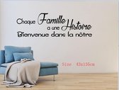 3D Sticker Decoratie Tekst muurtattoo muursticker sticker Franse Decoratie woonkamer familiekamer Home Decor