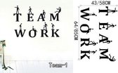 3D Sticker Decoratie Team Werk Kantoor muurstickers Zakelijk Sticker Verwijderbare muurschildering Vinyl DIY Muurstickers Home Decor Woonkamer Vinilos Parede - Team1 / Large