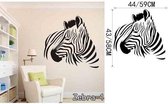 3D Sticker Decoratie DIY Zebra Adesivo De Parede Animal Vinyl Decals DIY Wall Stickers Abstract Art Murals Zoo Home Decor Removable Wall Paper - Zebra1 / Large
