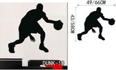 3D Sticker Decoratie Hot Sales Spelen Basketbal Muurstickers Home Decor Muurstickers voor Kinderkamer Decoratie Vinyl Stickers Gewoon doen het Art Mural - DUNK10 / Large