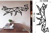 3D Sticker Decoratie Geometrische dieren Vinyl muurstickers Home Decor voor wanddecoratie Een verscheidenheid aan kleuren om uit te kiezen Kinder muurstickers - GEO13 / Small