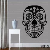 3D Sticker Decoratie Mexicaanse Suiker Schedel kantoor stickers dia de los muertos Vinyl Muursticker sticker adesivo de parede Home Decor muurschildering muurtattoo - SS 13