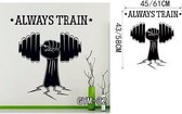 3D Sticker Decoratie Stop niet als je moe bent Stop als je klaar bent Vinyl muurstickers Motivatio Home Gym Design Muursticker Quotes Home Decor - GYM32 / Small