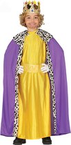 GUIRMA - 3 Koningen kostuum geel voor kinderen - 122/134 (7-9 jaar)