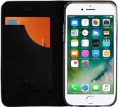 Livret Senza en cuir authentique Apple iPhone 7 Plus / 8 Plus Pure Black