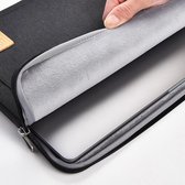 Laptoptas geschikt voor Lenovo ThinkBook laptop sleeve - Waterafstotend Polyester met extra opbergvak - 13.3 inch - Zwart