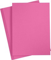Gekleurd karton, A4 210x297 mm,  180 gr, roze, 20vellen