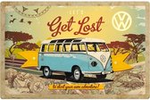 Volkswagen Wandbord 'Let's Get Lost' - Metaal - 40 x 60 cm
