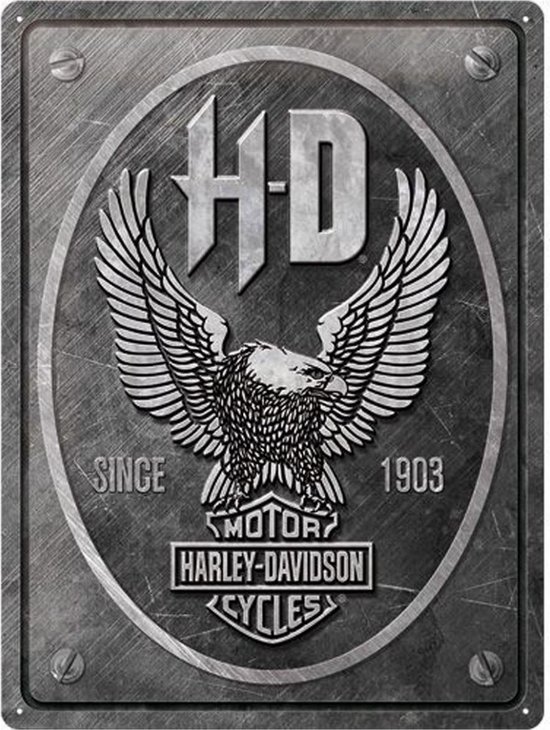 Harley-Davidson Eagle Metalen Bord 30 x 40 cm